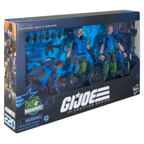 G.I. JOE CLASSIFIED SERIES #220, MAD MARAUDERS FOOTLOOSE, MUTT, & JUNKYARD (4)