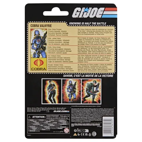 G.I. JOE CLASSIFIED SERIES RETRO CARDBACK COBRA VALKYRIE (6)