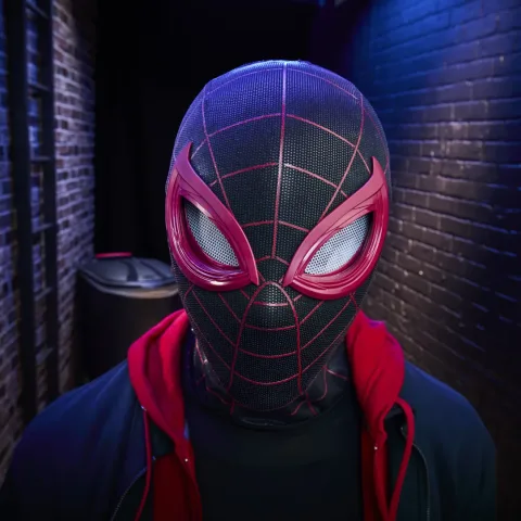 MARVEL LEGENDS SERIES SPIDER-MAN MILES MORALES ELECTRONIC EXPRESSIVE MASK (8)