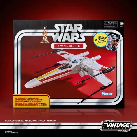 STAR WARS THE VINTAGE COLLECTION X-WING FIGHTER AND LUKE SKYWALKER (X-WING) (1)